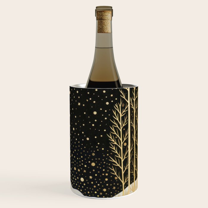 Glittering Snow Stars Wine Chiller Gallery Image 3