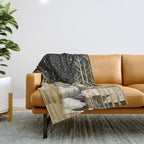 Glittering Snow Stars Throw Blanket Gallery Image 1