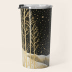 Glittering Snow Stars Travel Mug Gallery Image 3