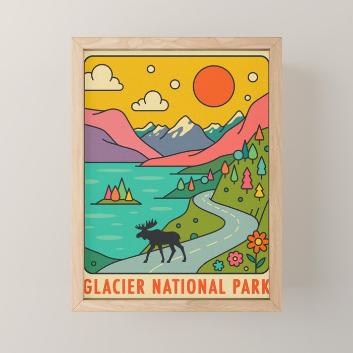 Glacier National Park Mini Art Print Gallery Image 1