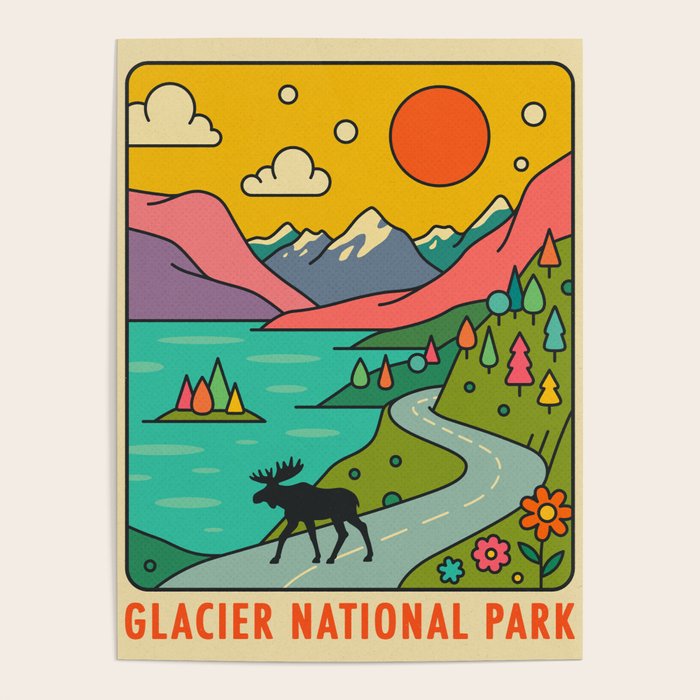 Glacier National Park Poster Gallery Image 4