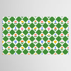 Colorful geometric flower art pattern Tablecloth Gallery Image 2