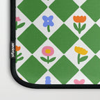 Colorful geometric flower art pattern Laptop Sleeve Gallery Image 3