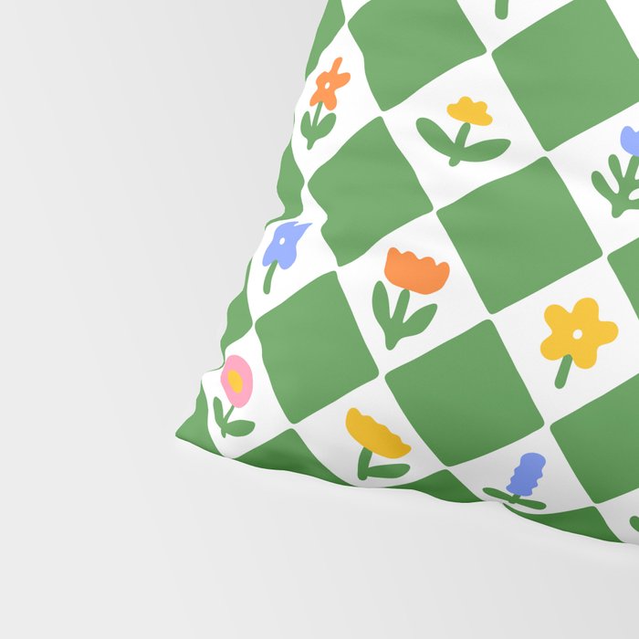 Colorful geometric flower art pattern Pillow Sham Gallery Image 4