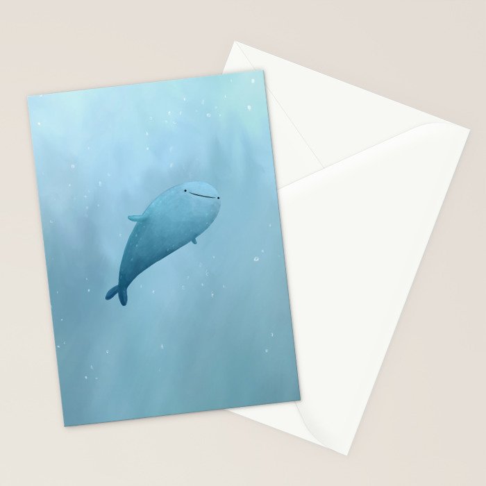 Cute Whale Shark Stationery Card Gallery Image 2