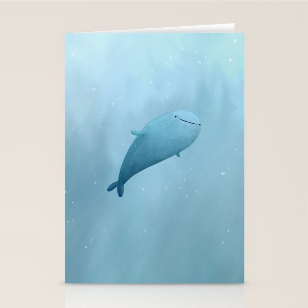 Cute Whale Shark Stationery Card Gallery Image 2