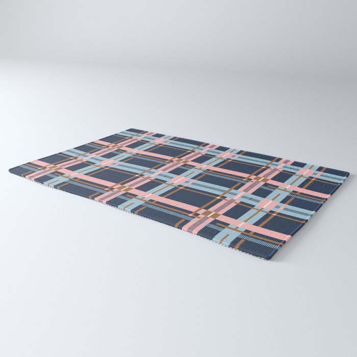 Dark Bold Linear Harmony Rug Gallery Image 3