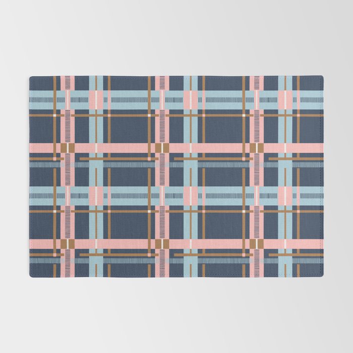 Dark Bold Linear Harmony Rug Gallery Image 2