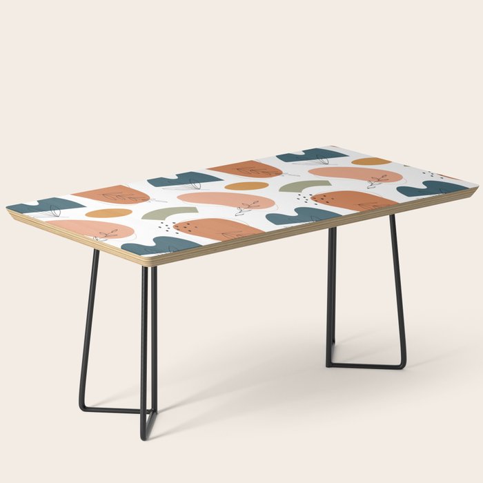 Abstract organic shape art pattern Coffee Table Gallery Image 1