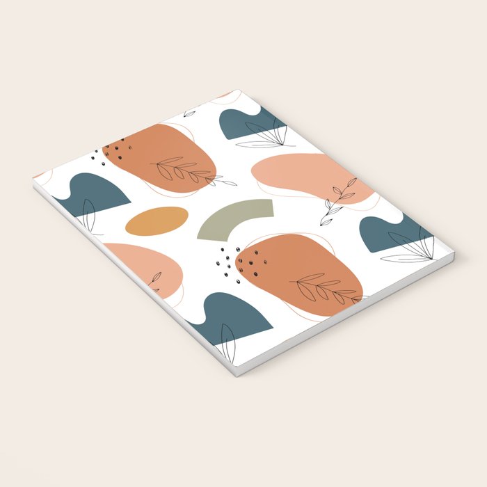 Abstract organic shape art pattern Notebook Gallery Image 3