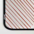 Blush Pink Stripes, Geometric Art Laptop Sleeve Gallery Image 3