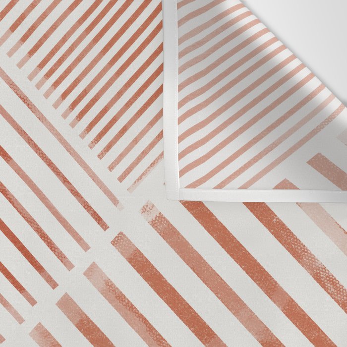 Blush Pink Stripes, Geometric Art Wall Tapestry Gallery Image 3