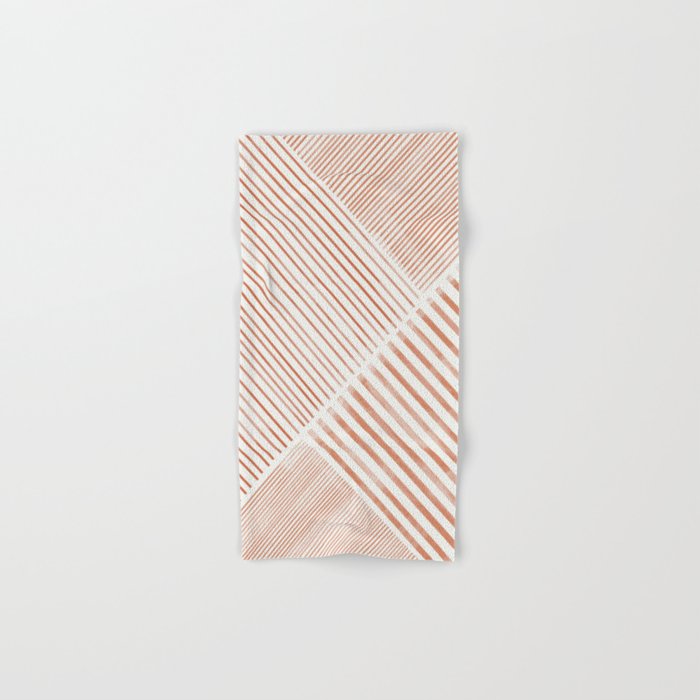 Blush Pink Stripes, Geometric Art Towels Gallery Image 1