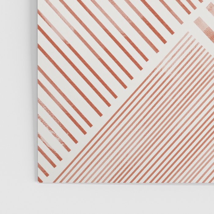 Blush Pink Stripes, Geometric Art Poster Gallery Image 3