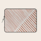 Blush Pink Stripes, Geometric Art Laptop Sleeve Gallery Image 1