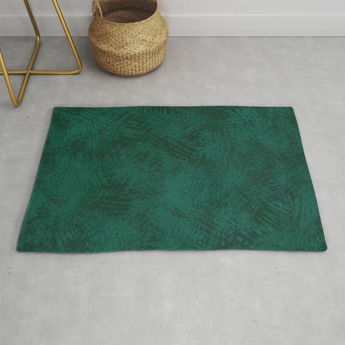 Emerald Scraped Texture Rug Gallery Image 1