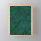 Emerald Scraped Texture Mini Art Print Gallery Image 1