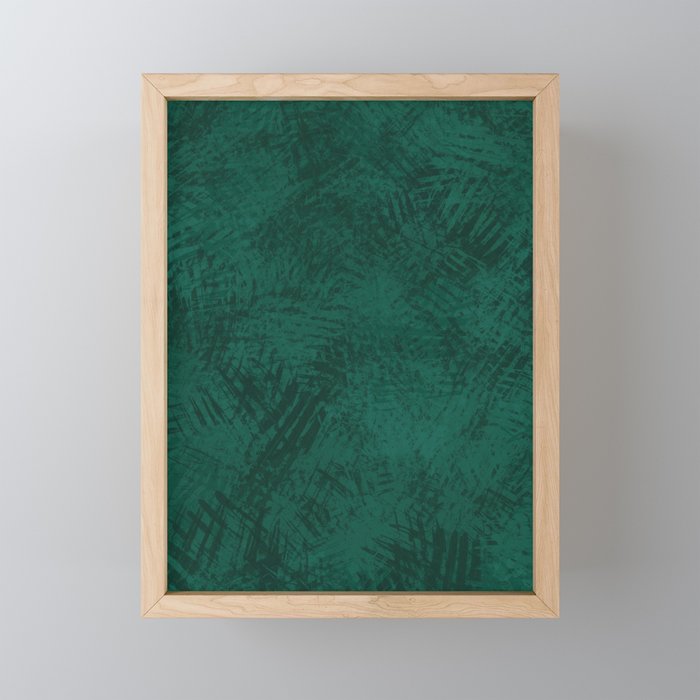 Emerald Scraped Texture Mini Art Print Gallery Image 1