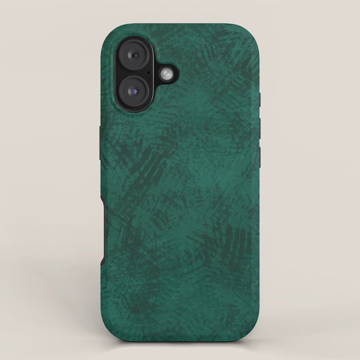 Emerald Scraped Texture iPhone Case Gallery Image 1