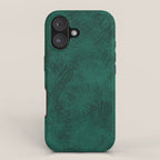 Emerald Scraped Texture iPhone Case Gallery Image 1