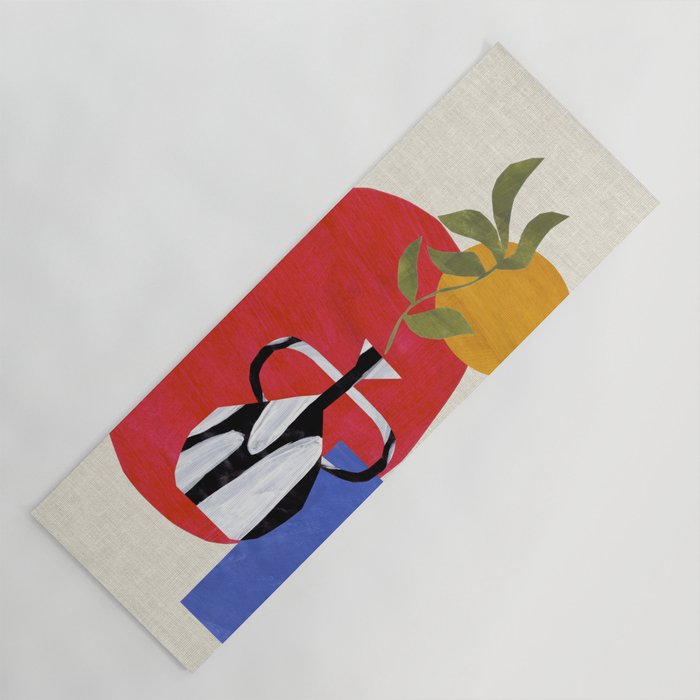 Primary Sun Tribal Vase Yoga Mat Gallery Image 1