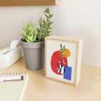Primary Sun Tribal Vase Mini Art Print Gallery Image 2