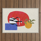 Primary Sun Tribal Vase Outdoor Rug Gallery Image 1