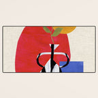 Primary Sun Tribal Vase Desk Mat Gallery Image 3