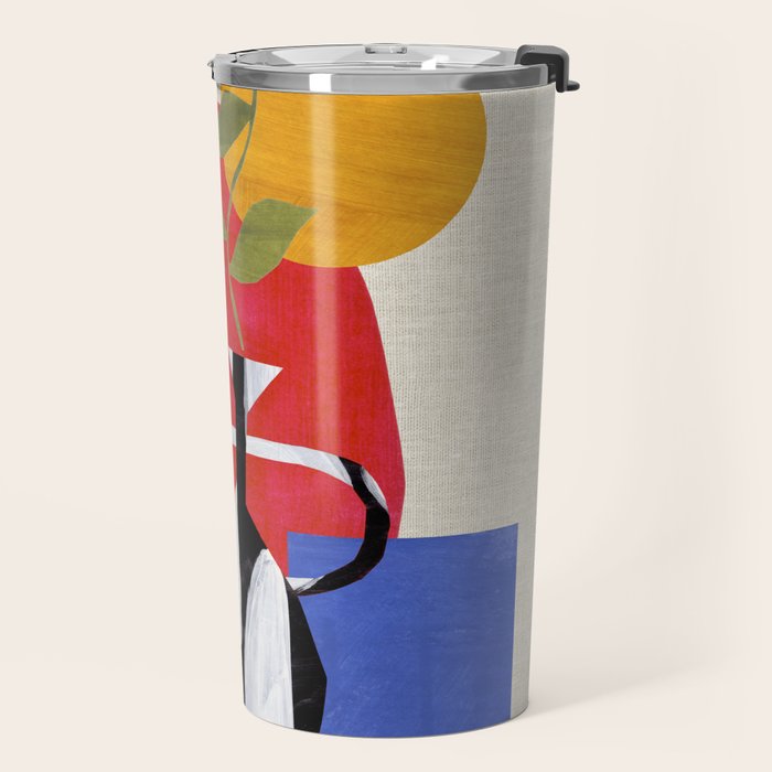 Primary Sun Tribal Vase Travel Mug Gallery Image 2