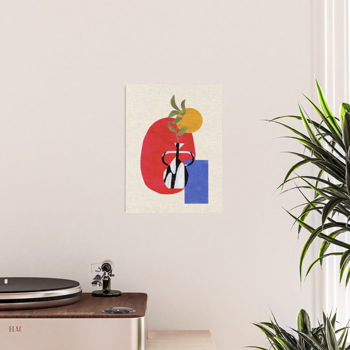 Primary Sun Tribal Vase Poster Gallery Image 2
