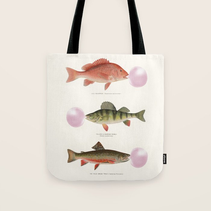 Bubblegum Fish Tote Bag Gallery Image 1