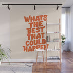 Whats The Best That Could Happen in Peach Fuzz Wall Mural Gallery Image 1