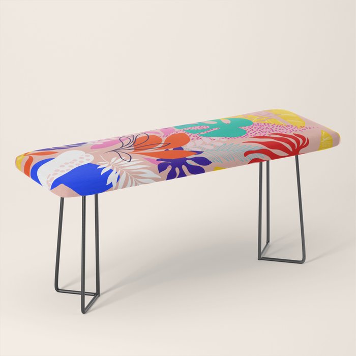 Keep Growing - Tropical plant on peach Bench Gallery Image 1