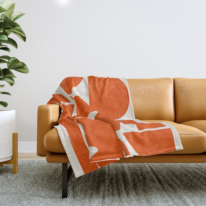 Modern Abstract Shapes 22 Throw Blanket Gallery Image 1