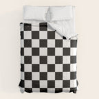 Checkered (Black & White Pattern) Comforter Gallery Image 6