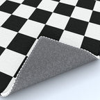 Checkered (Black & White Pattern) Rug Gallery Image 4