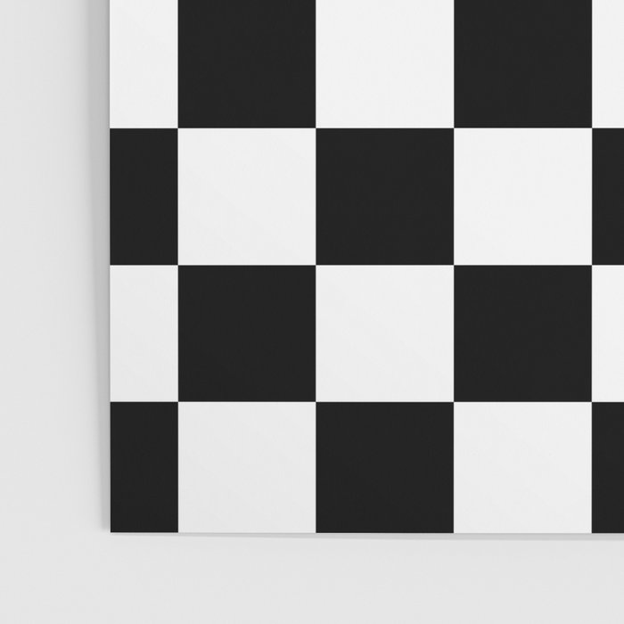 Checkered (Black & White Pattern) Poster Gallery Image 3