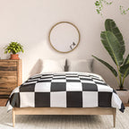 Checkered (Black & White Pattern) Comforter Gallery Image 3