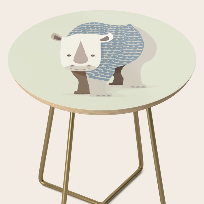 Whimsical Rhinoceros Side Table Gallery Image 2