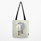 Whimsical Rhinoceros Tote Bag Gallery Image 2