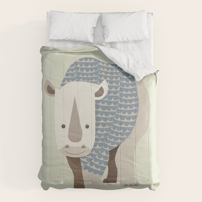 Whimsical Rhinoceros Comforter Gallery Image 6