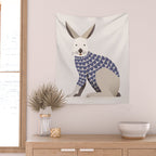 Whimsical European Hare Wall Tapestry Gallery Image 2