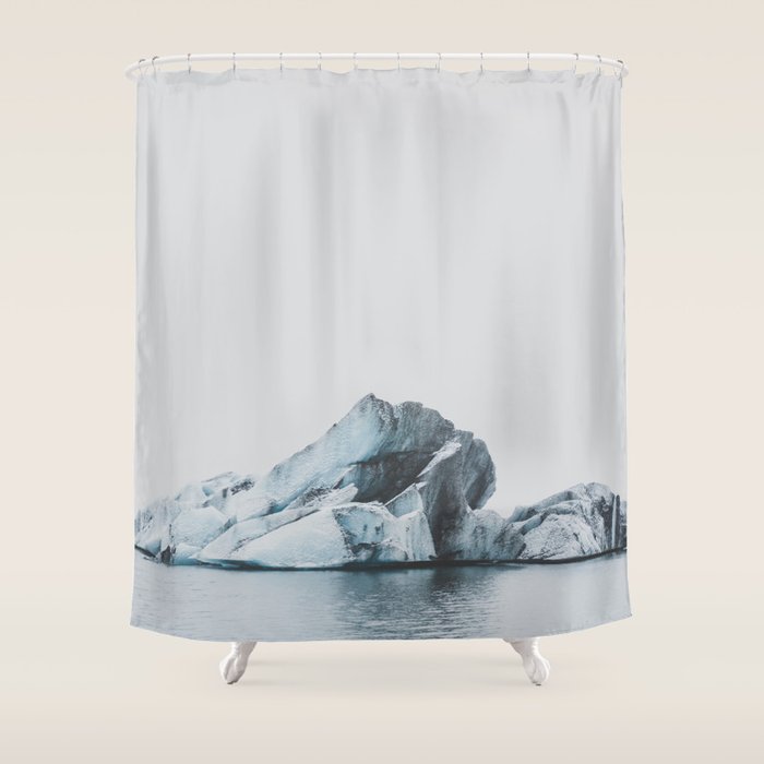 Jökulsárlón, Iceland Shower Curtain Gallery Image 1