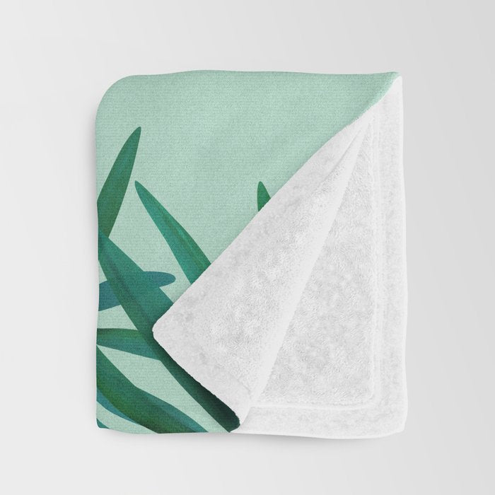 Southwest Poolside Desert Landscape Series Throw Blanket Gallery Image 3