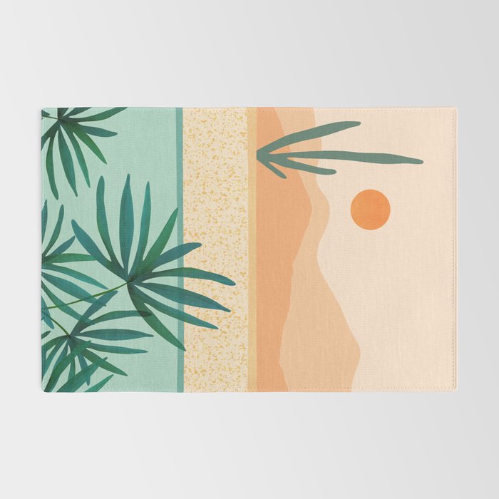 Southwest Poolside Desert Landscape Series Rug Gallery Image 2
