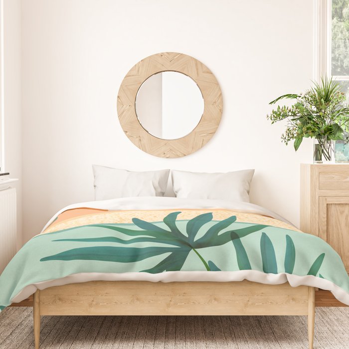 Southwest Poolside Desert Landscape Series Duvet Cover Gallery Image 3