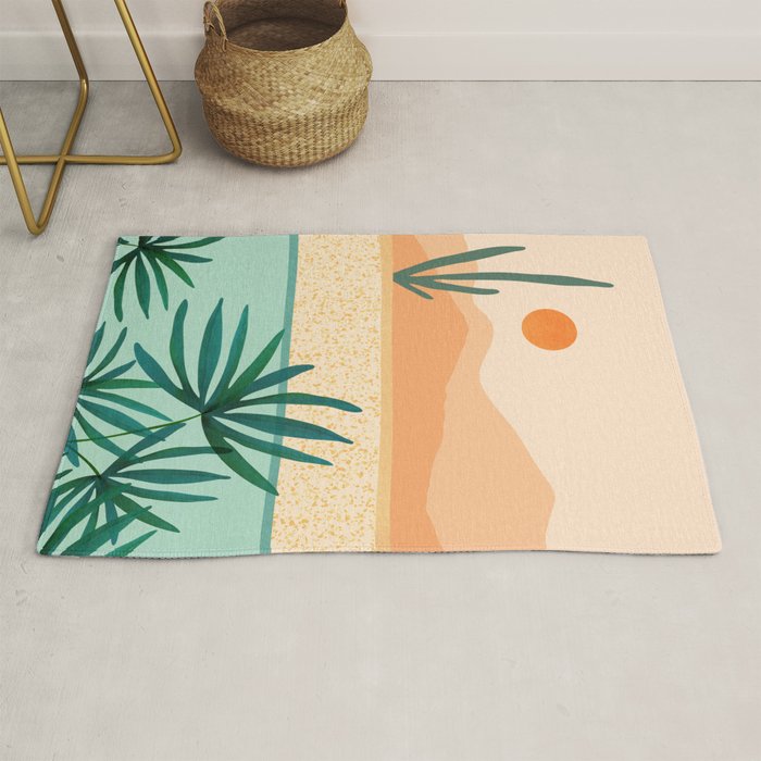 Southwest Poolside Desert Landscape Series Rug Gallery Image 1