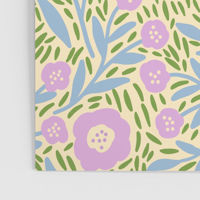 Botanical Garden - Lilac, Blue and Green  Poster Gallery Image 3