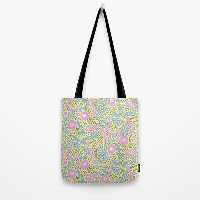 Botanical Garden - Lilac, Blue and Green  Tote Bag Gallery Image 2