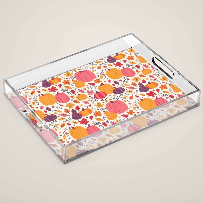Cozy Pumpkin Patch Acrylic Tray Gallery Image 1